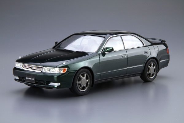 Aoshima The Model Car No.93 1/24 Toyota JZX90 Chaser/Cresta Avante Lucent/Tourer '93 Plastic Model 画像 1