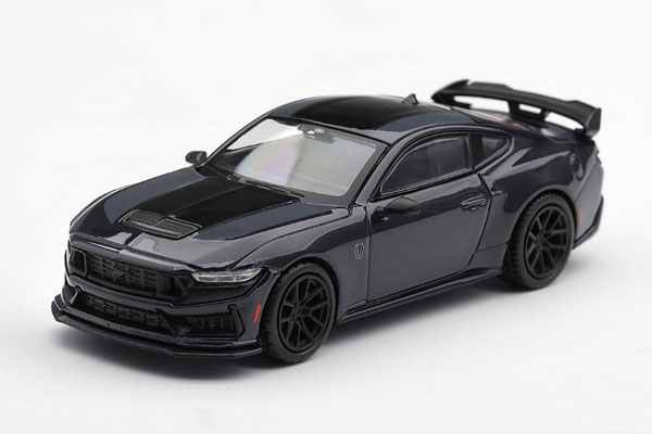 1/64 Ford Mustang Dark Horse Blue Ember (Left-hand Steering)