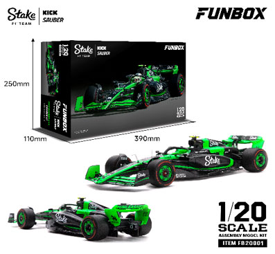 【初回限定版】FUNBOX 1/20 KICK SAUBER C44 F1 AmiAmi [Character & Hobby Shop] | 1/20 KICK Sauber C44 Plastic