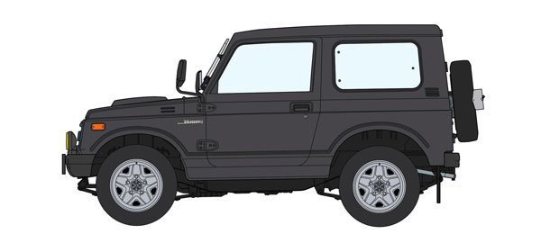 1/24 Suzuki Jimny (Type JA11-5) w/Scoop Plastic Model