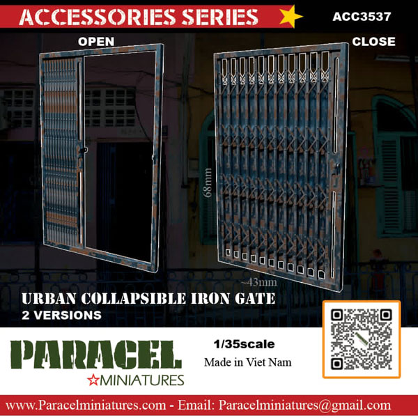 1/35 Regular Urban Collapsible Iron Gate (2pcs.)