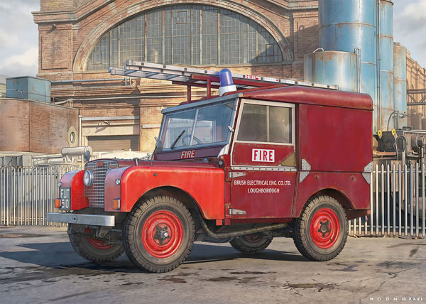 1/35 Land Rover Fire Engine (Brush) Plastic Model