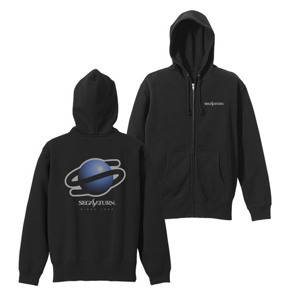 Sega Saturn Logo Zip Hoodie Ver.2.0/BLACK-XL
