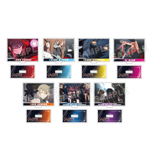 Magical Girl Lyrical Nanoha EXCEEDS GunBlazeVengeance Trading Scene Photo Acrylic Stand A 7Pack BOX