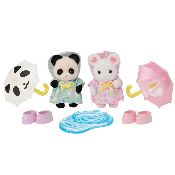 Sylvanian Families S-74 Nursery Friends -Rainy Day Duo-
