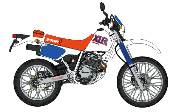1/12 Honda XLR250R (MD22) (1992) Plastic Model