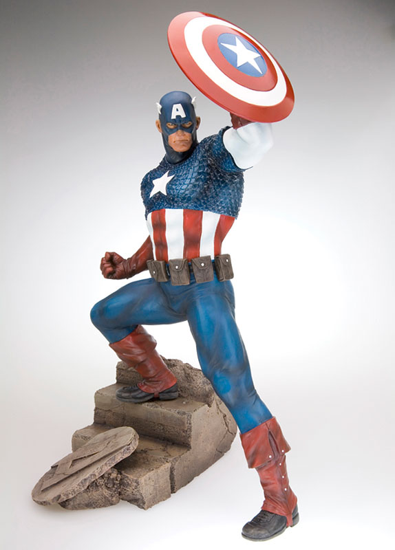 AmiAmi [Character & Hobby Shop] | CAPTAIN AMERICA Fine Art Statue