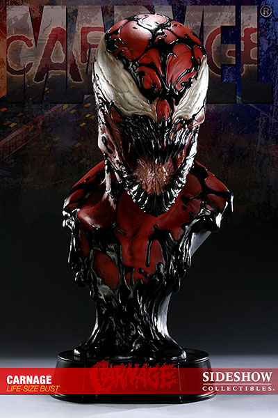 AmiAmi [Character & Hobby Shop]  Marvel - Life-size Bust Figure: Carnage  from Spider-Man(Released)