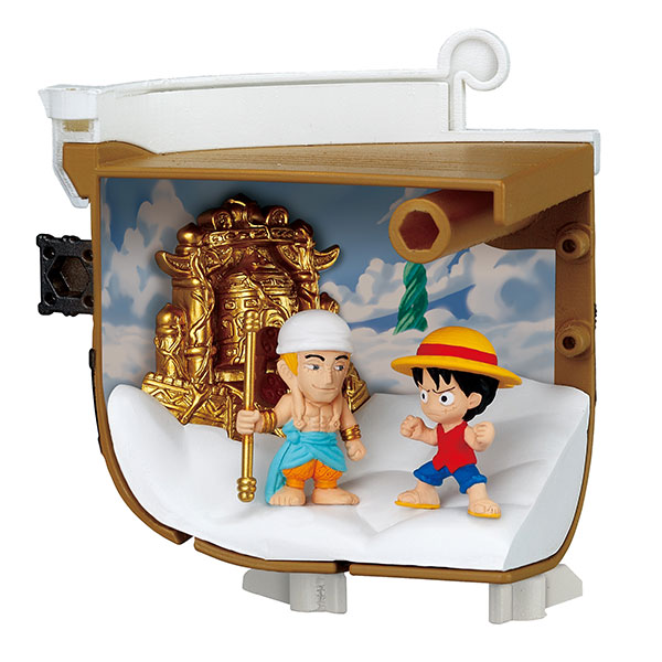 Bandai Original ONE PIECE Anime Model GRAND SHIP COLLECTION GOING MERRY  Action Figure Assembly Model Toys Gifts for Children