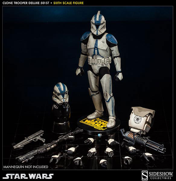 AmiAmi [Character u0026 Hobby Shop] | Militaries of Star Wars 1/6 Scale Figure  - Clone Trooper (501st Legion Version)(Released)