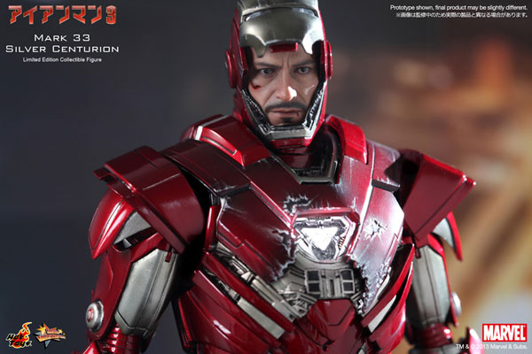 AmiAmi [Character & Hobby Shop] | (Pre-owned ITEM:A/BOX:B)Movie Masterpiece  - Iron Man 3 1/6 Scale Figure: Iron Man Mark 33 (Silver Centurion)(Released)