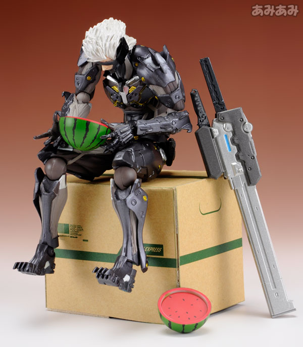 REVOLTECH YAMAGUCHI METAL Gear Rising Revengeance Raiden Figurine No.140 Utilisé EUR 215,26