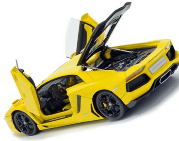 AmiAmi [Character & Hobby Shop] | 1/43 Lamborghini Aventador LP700-4  (Yellow) Full Open/Close(Released)