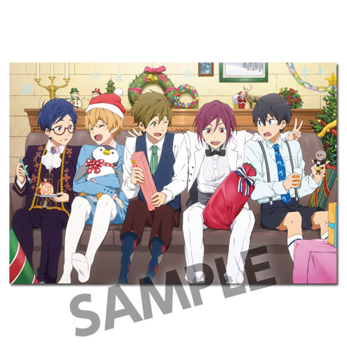 Free! Iwatobi Swim Club - 3D Postcard - Haruka / Makoto / Rin