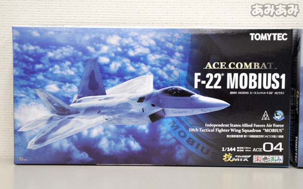 AmiAmi [Character & Hobby Shop] | GiMIX Aircraft Series GiACE04 1/144 Ace  Combat F-22 Mebius 1(Released)