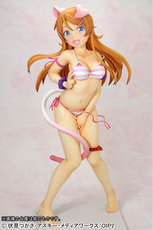 AmiAmi [Character & Hobby Shop] | Oreimo 2 - Kirino Kousaka -Nekomimi  Swimsuit ver.- Regular Edition 1/2.5 Complete Figure(Released)