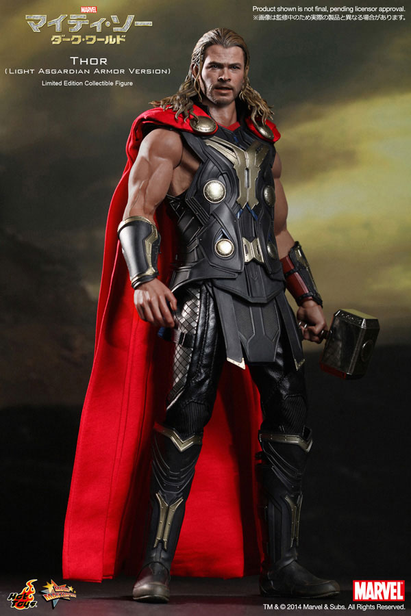 Thor The Dark World 1/6 Scale Figure: Thor (Light Armor Ver.) MMS225 Hot Toys