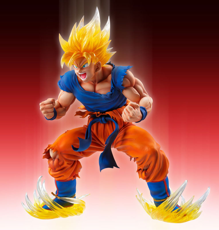 In Stock Dragon Ball Z Son Goku Super Saiyan Ssj5 White Hair Statue Figure  Model