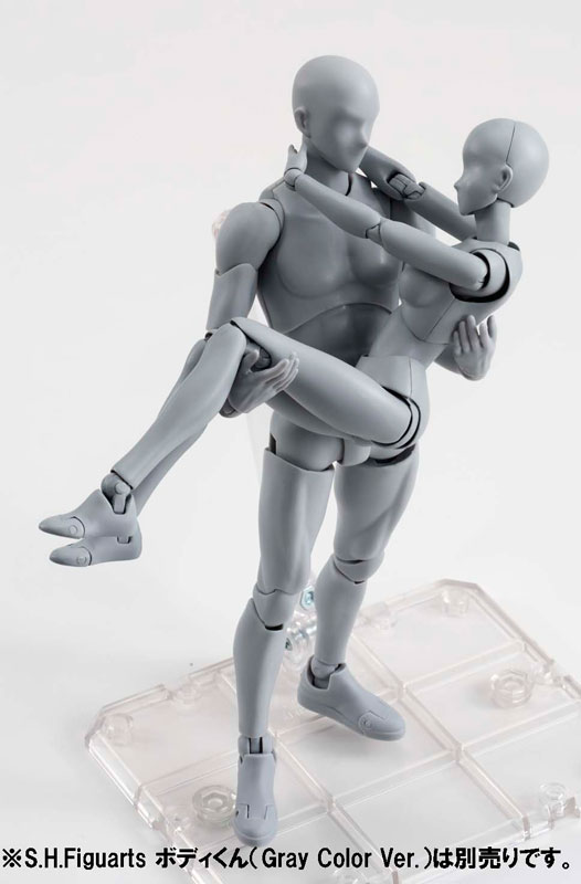 Action Figures Body-Kun DX & Body-Chan DX PVC Model SHF Children Kids  Collector Toy Gift, Drawing Mannequin Figure Models for Artists (Grey Male)