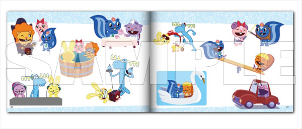 HAPPY TREE FRIENDS イラスト集 A4サイズ Happy Tree Friends Official Art Book - Illustration Artworks