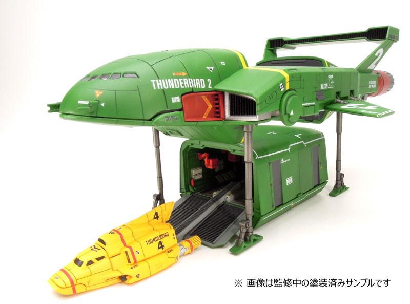 AmiAmi [Character & Hobby Shop] | Thunderbirds Real Kit 02 Thunderbird 2 &  4 Plastic Model(Released)