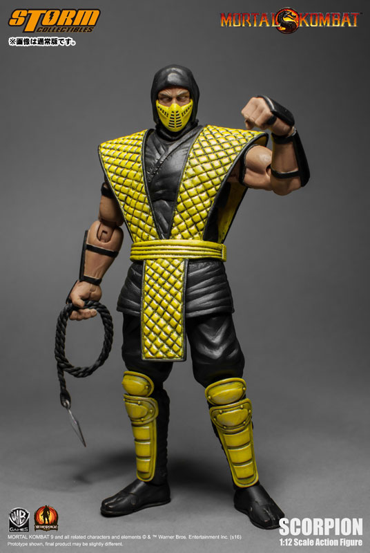 Mortal Kombat 9 Scorpion 1/6 12” Action figure World Box Skull