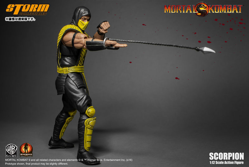 Scorpion Mortal Kombat storm モータルコンバット Mortal Kombat Scorpion 1/6 Action Figure Storm Collectibles Hot