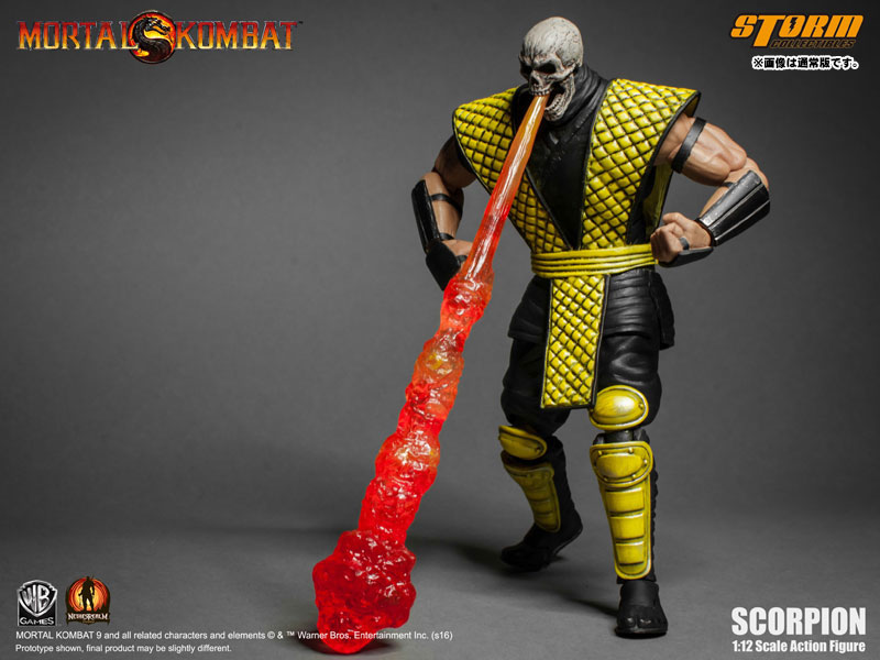 Mortal Kombat 9 Scorpion 1/6 12” Action figure World Box Skull