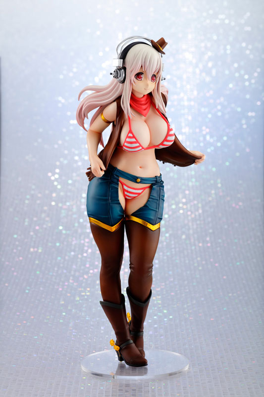 SUPER SONICO すーぱーそに子　カウガール 1/7 VERTEX AmiAmi [Character & Hobby Shop] | Super Sonico -Cowgirl- 1/7