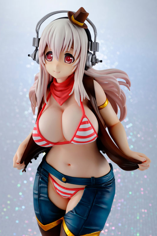 SUPER SONICO すーぱーそに子　カウガール 1/7 VERTEX AmiAmi [Character & Hobby Shop] | Super Sonico -Cowgirl- 1/7