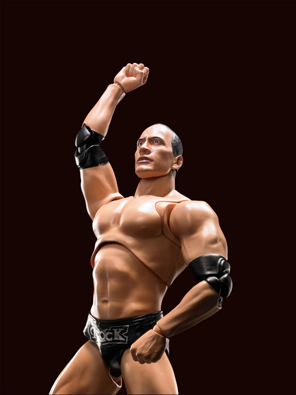 『WWF』THE ROCK フィギュア WWF The Rock Bend-Ems Series V 5 Just Toys Action Figure