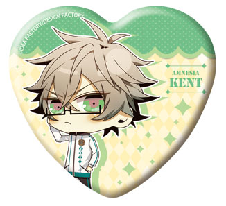 AMNESIA ケント　バッジ AmiAmi [Character & Hobby Shop] | Otomate Heart-shape Badge