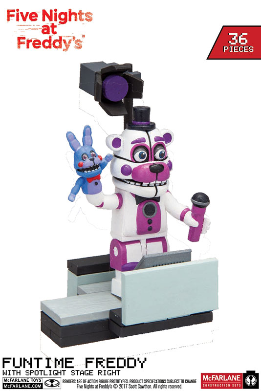 FIVE NIGHTS AT FREDDY'S MINI FIGURES (3) - FREDDY, FOXY, SHADOW FREDDY  MCFARLANE