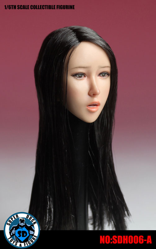 1/6 アジア人女性ヘッドC（Black Long Staight Hair） 1/6 アジア人女性ヘッドC（Black Long Staight Hair） Amazon