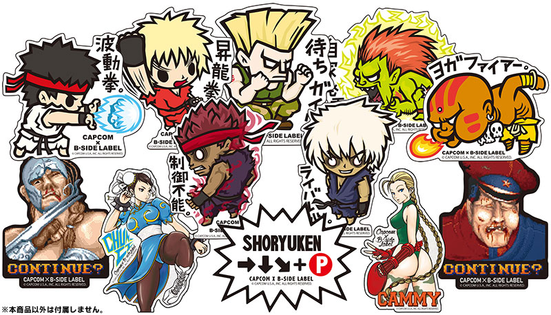 Sticker Cammy Street Fighter 6 CAPCOM40th×B-SIDE LABEL - Meccha Japan