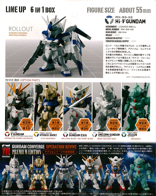 AmiAmi [Character u0026 Hobby Shop] | (Pre-owned ITEM:A-/BOX:B)FW GUNDAM  CONVERGE OPERATION REVIVE PREMIUM EDITION [Premium Bandai  Exclusive](Released)