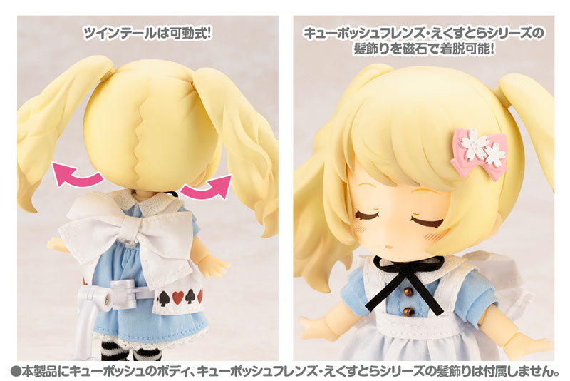 Cu-poche Friends Alice from Alice in Wonderland Nendoroid Doll PVC Action  Figure Collectible Model Toy