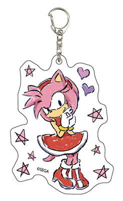 Sonic x Amy 3 Acrylic Charm - McAnime Art's Ko-fi Shop