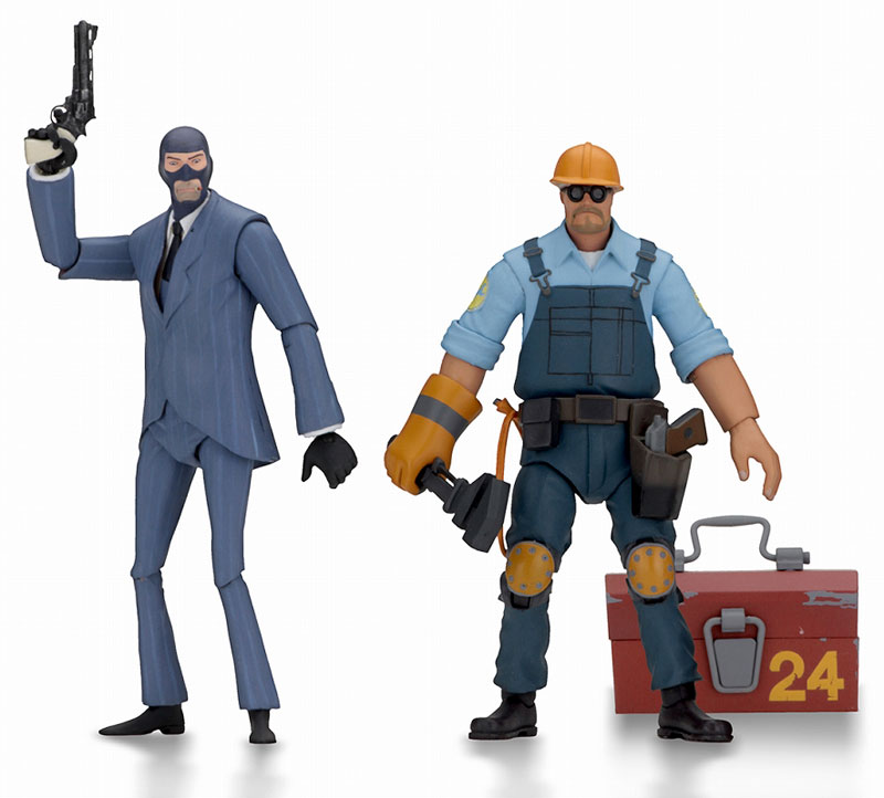 AmiAmi [Character & Hobby Shop] | Team Fortress 2 - 7 Inch Action Figure  Series 3.5 / BLU: 2Type Set(Released)