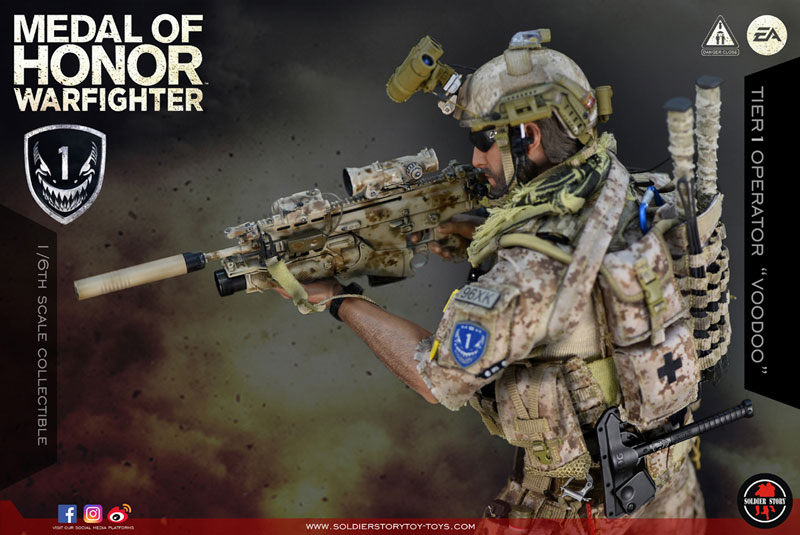 AmiAmi [Character & Hobby Shop] | 1/6 Action Figure - Medal of Honor Navy  SEAL Tier One Operator: Voodoo(Released)