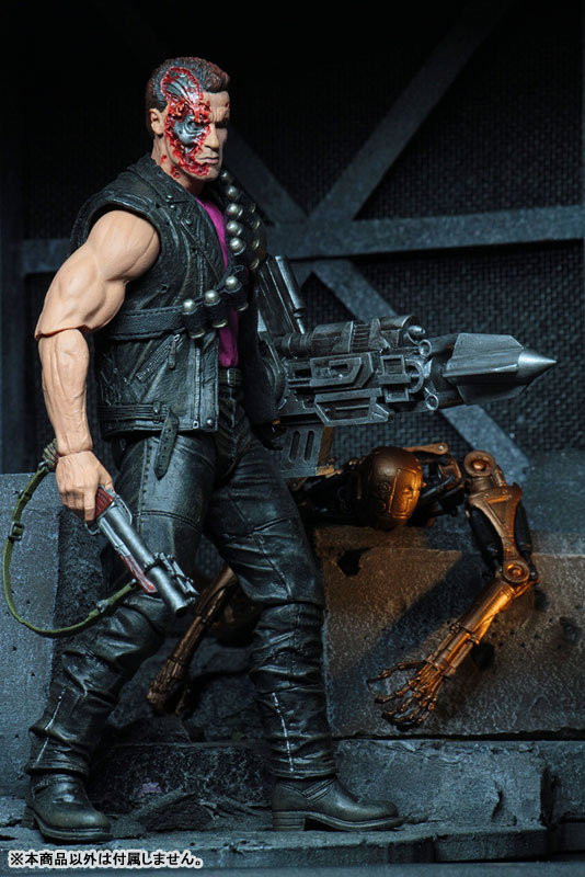  NECA Terminator 2: Judgement Day 7 Inch Series 1 Action Figure  T-800 Man or Machine : Toys & Games