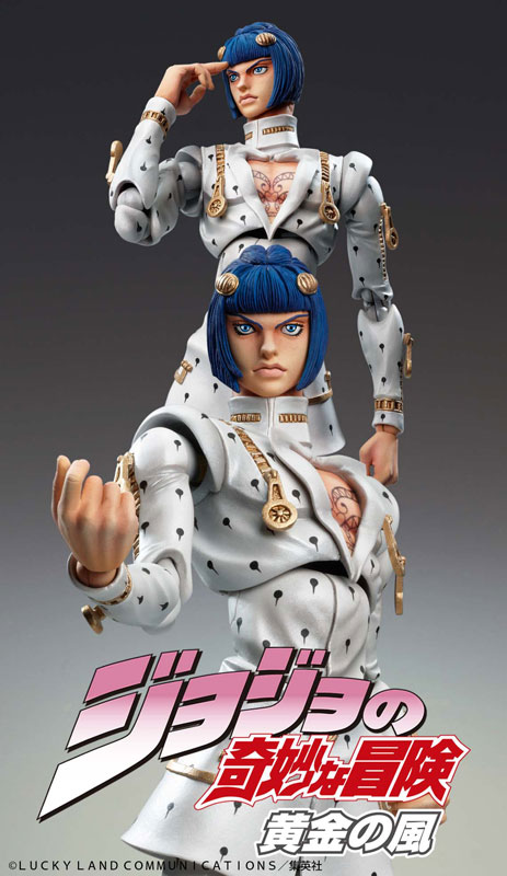 Details about   JOJO Super Action Statue Part 5 79 Giorno Giovanna 2nd Figure 16cm Japan 