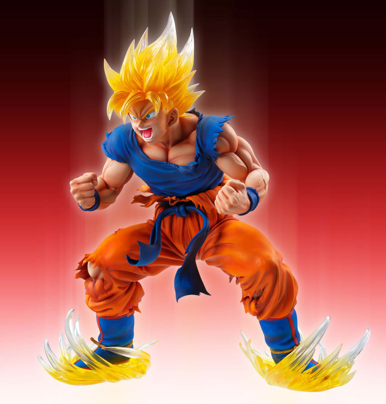 17 Inches Dragon Ball Anime Figure Cool Super Saiyan Son Goku Pattern  School Students Children's Double Sided Backpack(#02) 