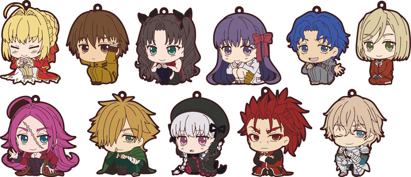 AmiAmi [Character & Hobby Shop]  Fate/stay night UBW - Petanko Trading  Rubber Strap vol.1 10Pack BOX(Released)