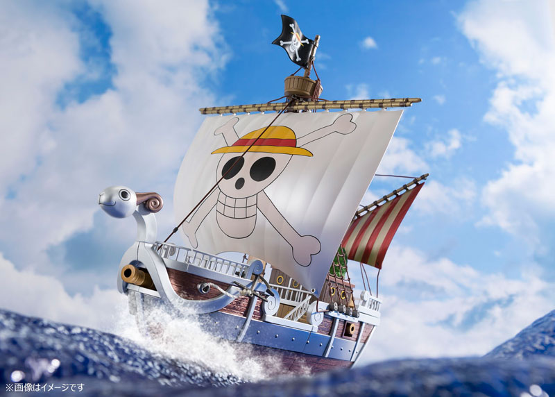 Bandai Anime One Piece Thousand Sunny Going Merry Model DIY Assembled Boat  Models Figure Collection Model Assembled Ship Toy New