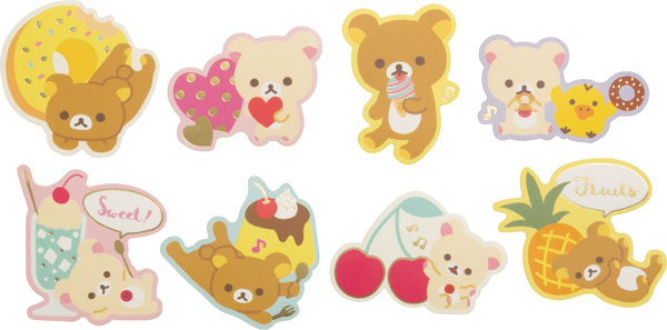 NEW] Rilakkuma -Basic Rilakkuma vol.2 - Sticker -C San-X Official