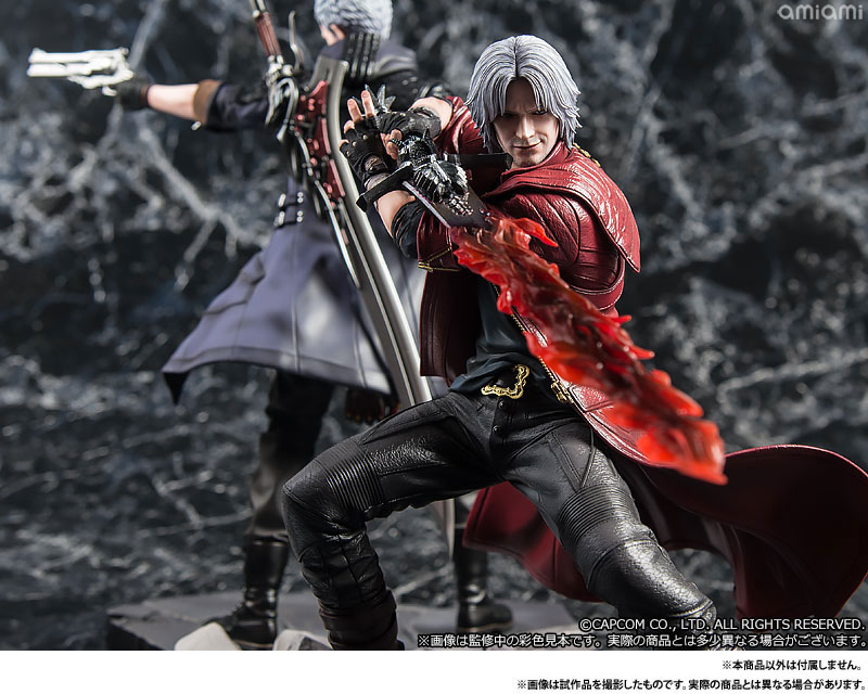 Video Game Devil May Cry 4 Dante Action Figure Leather Coat