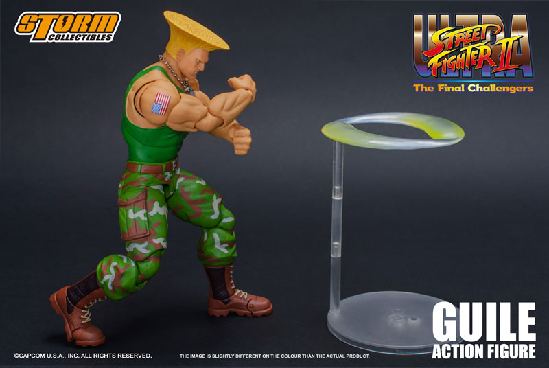 Original Storm Toys Guile-Figura Ultra Street Fighter II, modelo