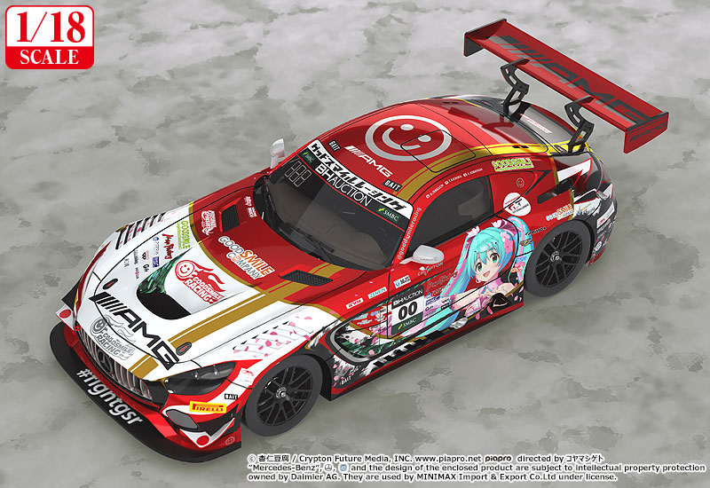 絶版 初音ミクAMG 2019 SUZUKA 10hours ver 1/43 Mercedes-AMG Team GOODSMILE 2019 SUZUKA 10HOURS ver. モデル