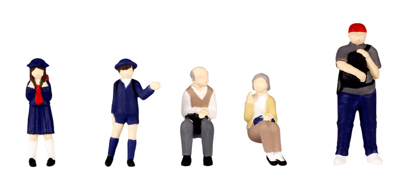 AmiAmi [Character & Hobby Shop] | 1/80 Super Mini Figure6 Bus Stop